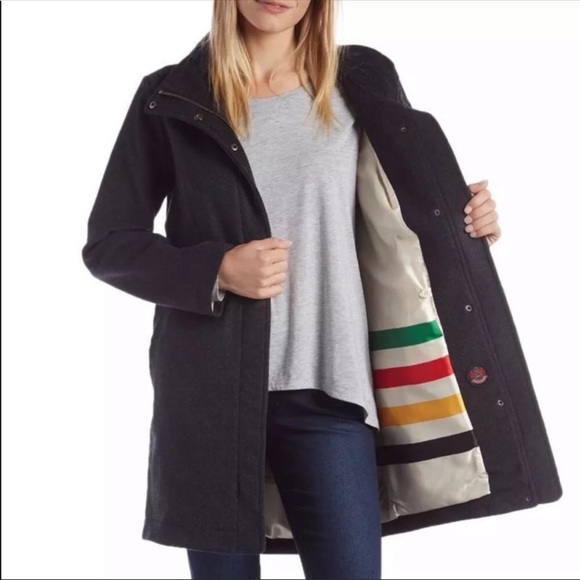 Pendleton Jackets & Blazers - Pendleton Gray Wool Cascade Campbell Jacket S NWOT